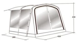 Outwell Universal Tent Awning Size 6 -Outdoor Haven Shop 111295 3