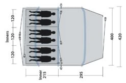 Outwell Starhill 6A Air Tent (2023) 13 Outwell Starhill 6A Air Tent (2023) -Outdoor Haven Shop 111304 starhill 6a drawing floorplan3