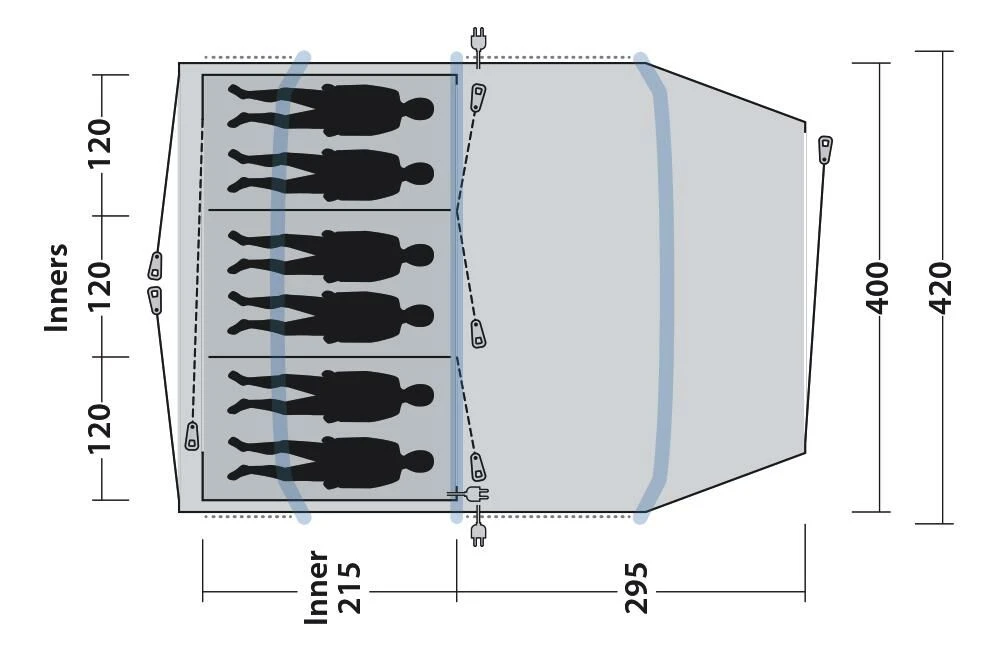 Outwell Starhill 6A Air Tent (2023) 8 Outwell Starhill 6A Air Tent (2023) - Image 6