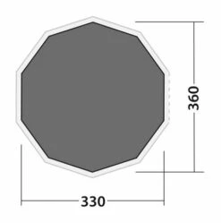 Robens Klondike Fleece Carpet -Outdoor Haven Shop 190067 fleece carpet klondike drawing floorplan4
