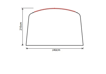 Outdoor Revolution Airedale 5.0s Front Sun Canopy 6 Outdoor Revolution Airedale 5.0s Front Sun Canopy - Image 4