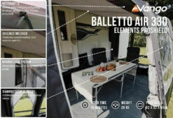 Vango Airbeam Vango Balletto Air 330 Elements ProShield Caravan Awning (2023) -Outdoor Haven Shop balletto air 330 eps lf2