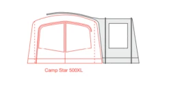 Outdoor Revolution Camp Star Side Porch (500xl, 600, 700) (2022) -Outdoor Haven Shop campstar side porch floorplan 3 1