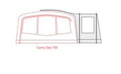 Outdoor Revolution Camp Star Side Porch (500xl, 600, 700) (2022) -Outdoor Haven Shop campstar side porch floorplan 5 1