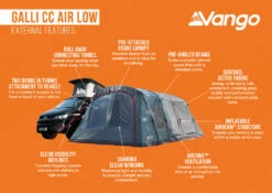 Vango Airbeam Vango Galli CC Air Low Awning (2023) -Outdoor Haven Shop galli cc air low 1