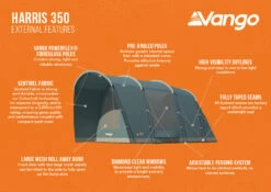 Vango Harris 350 Poled Tent (2023) 15 Vango Harris 350 Poled Tent (2023) -Outdoor Haven Shop harris 350 infographic