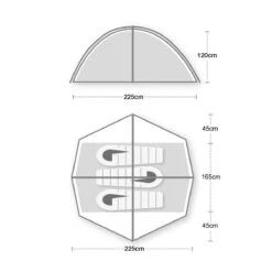 Wild Country Helm Compact 3 Tent (2023) -Outdoor Haven Shop helm compact 3 floorplan 1500px 72dpi