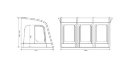 Outdoor Revolution Sportlite Air 400 Awning -Outdoor Haven Shop orca1010 whitebackground florrplan