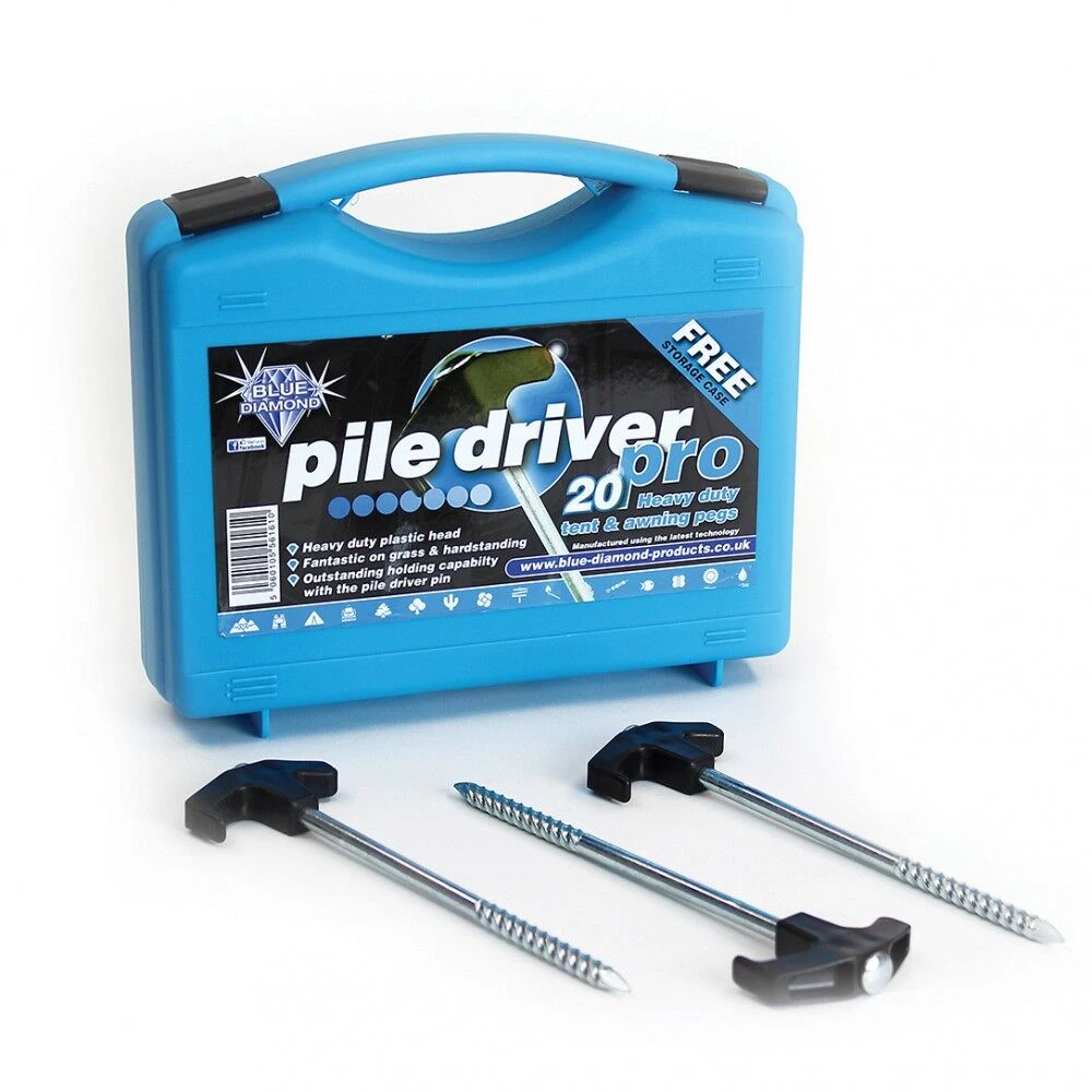 Blue Diamond Pile Driver Pro Pegs (Case Of 20) (PEG224) 2 Blue Diamond Pile Driver Pro Pegs (Case Of 20) (PEG224)