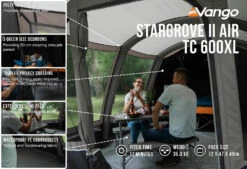 Vango Airbeam Vango Stargrove II TC 600XL Air Tent (2022) -Outdoor Haven Shop stargrove ii air tc 600xl low res