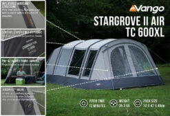 Vango Airbeam Vango Stargrove II TC 600XL Air Tent (2022) -Outdoor Haven Shop stargrove ii air tc 600xl low res2