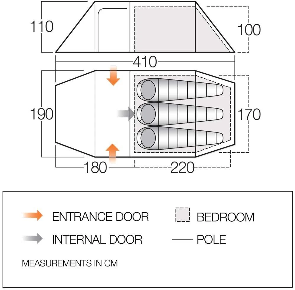 Vango Scafell 300+ Tent (2022) 4 Vango Scafell 300+ Tent (2022) - Image 2